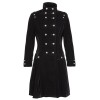 Women Gothic Long Coat Jacket Velvet Steampunk Aristocrat Alternative Fashion Style